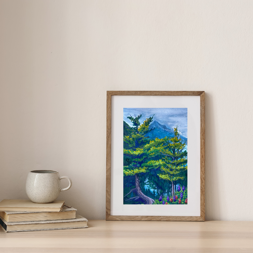 Glacier National Park Trees Print