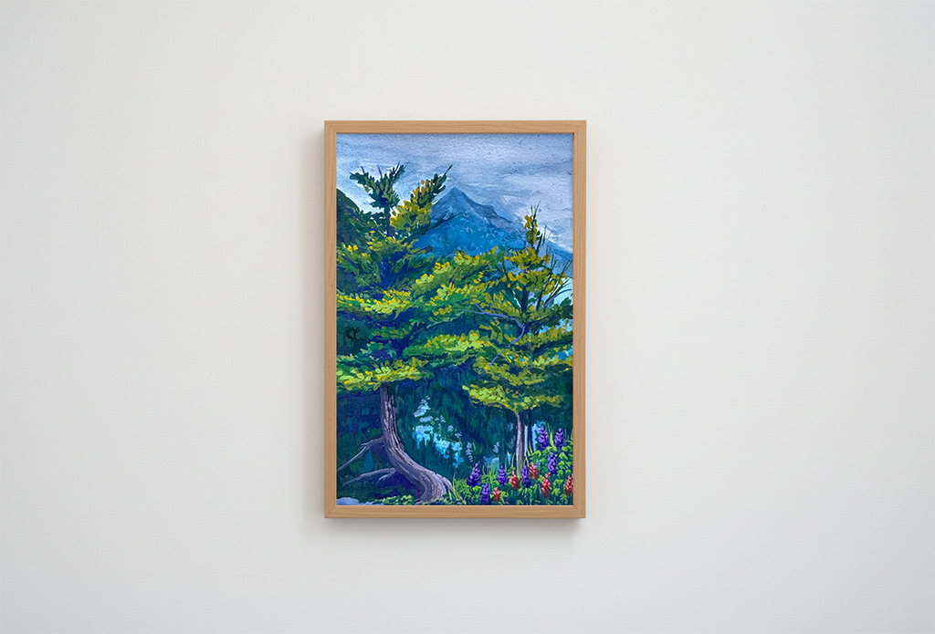 Glacier Park Trees Print