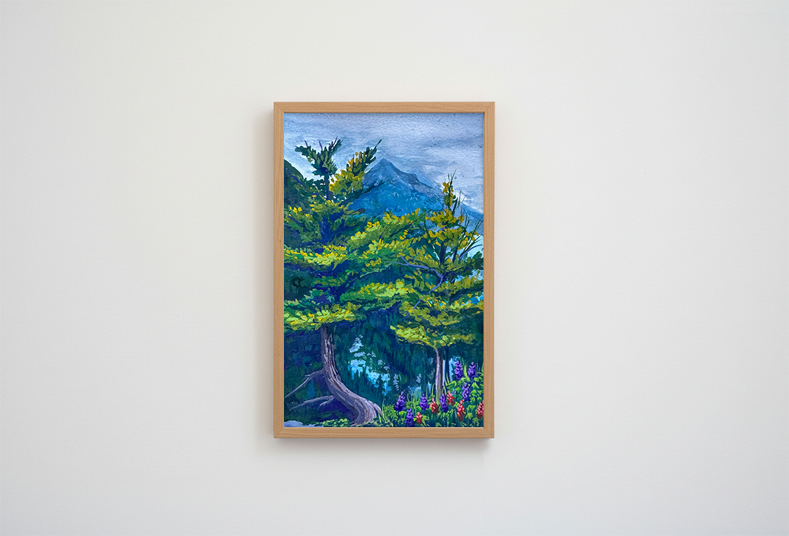 Glacier Park Trees Print