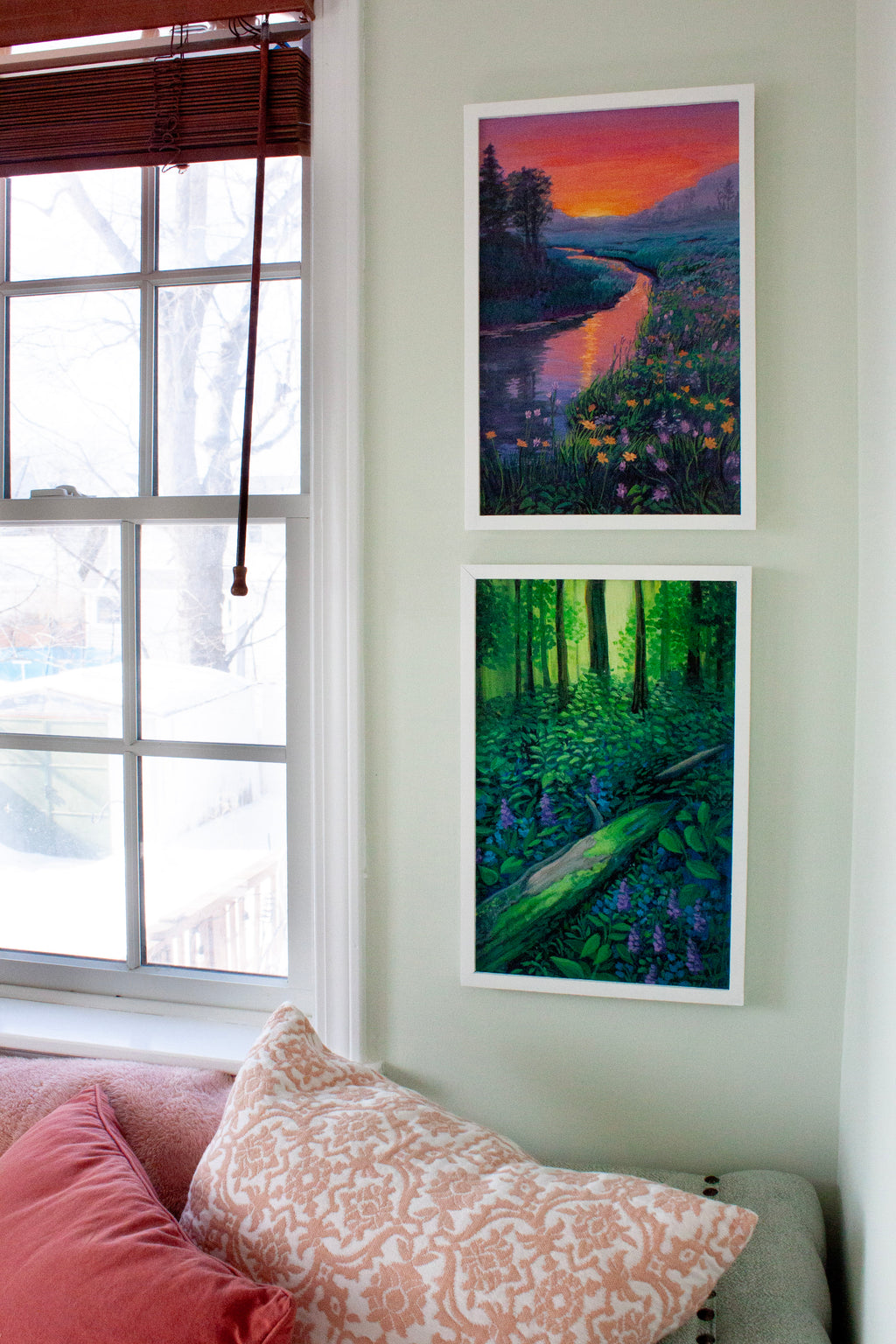 Sunset River Scene Print