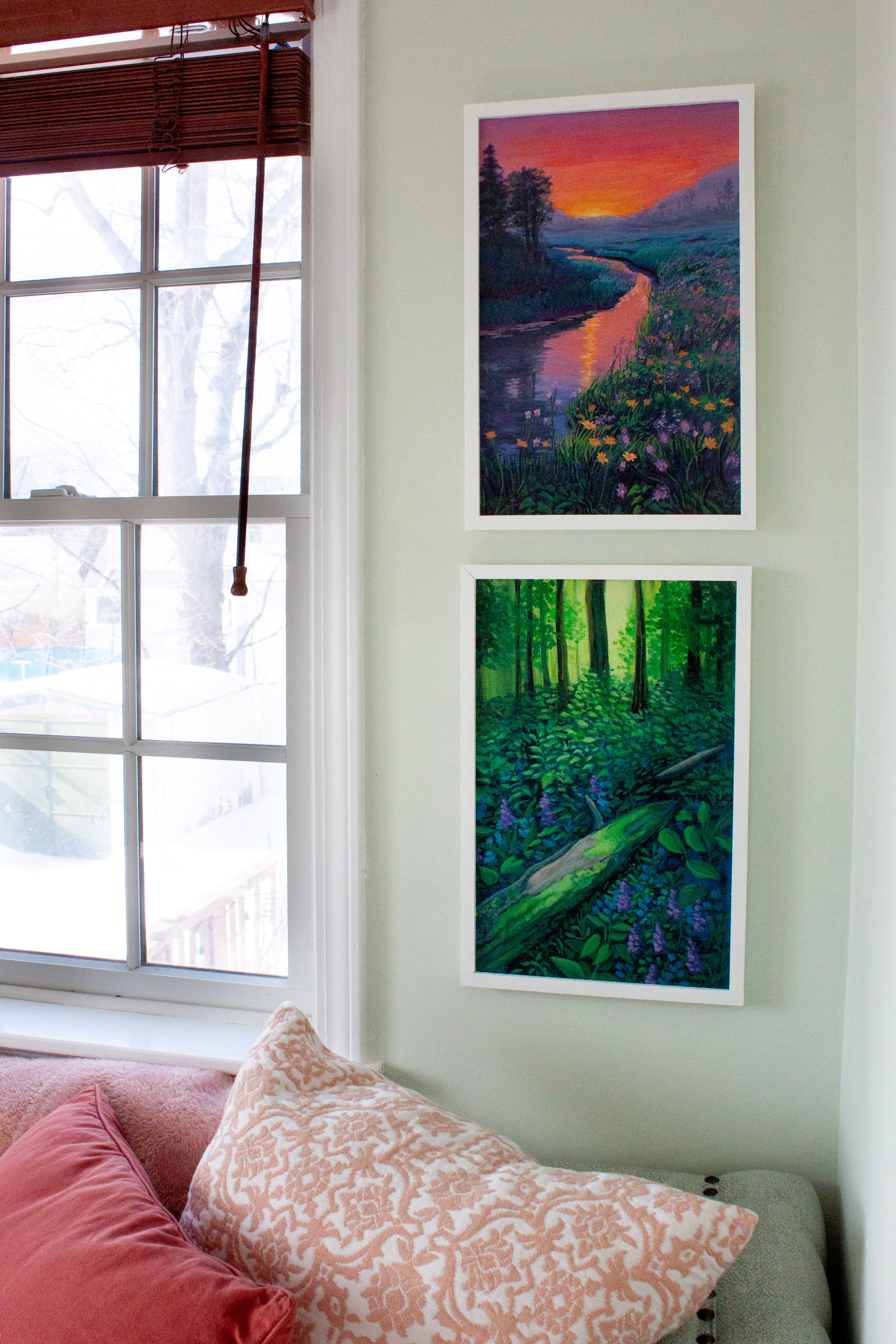 Sunset River Scene Print